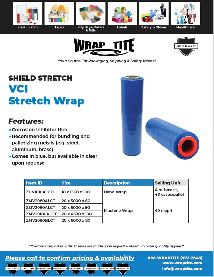 Recycled Stretch Wrap 90 Gauge | 18 x 1500